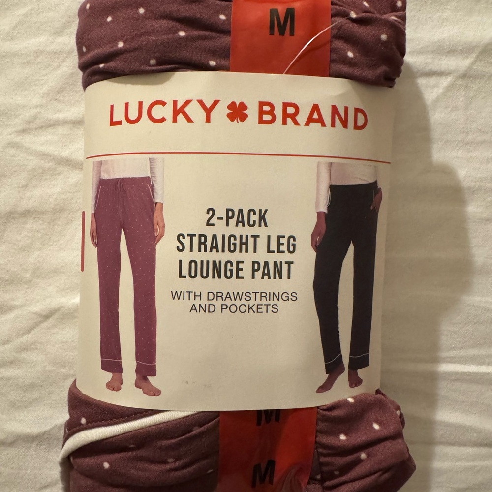 Lucky Brand 2-Pack Straight Leg Lounge Pants - NWT